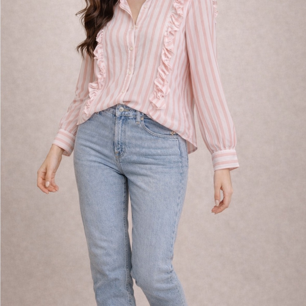 Vero Moda pink top of buttons